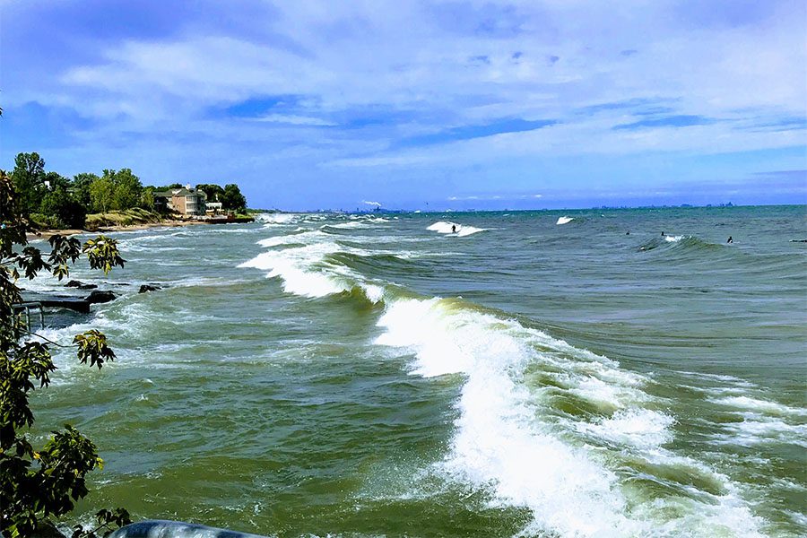 Contact - Big Waves On Portage Beach In Portage Indiana